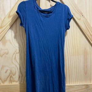 Blue tshirt dress